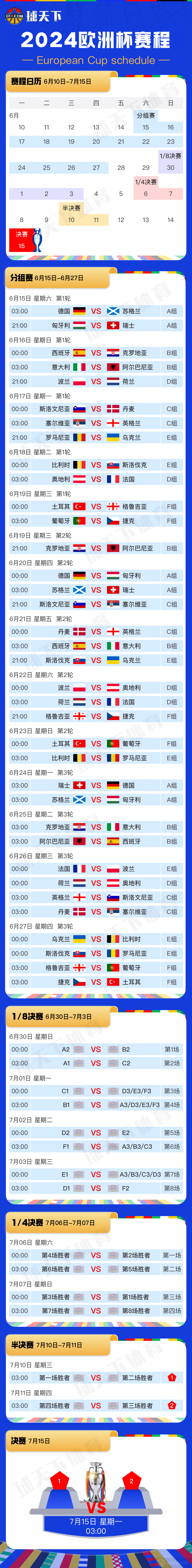 乐鱼体育欧洲杯足球比赛赛程 揭幕战德国VS苏格兰(图2)